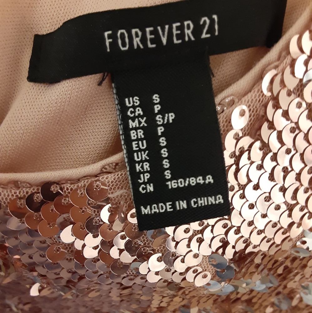 Sold¡¡¡!!!Forever 21 Pink Sequin dress - Picture 5 of 5